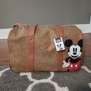 NWT Disney Mickey Mouse Rolling Duffle Bag Luggage
